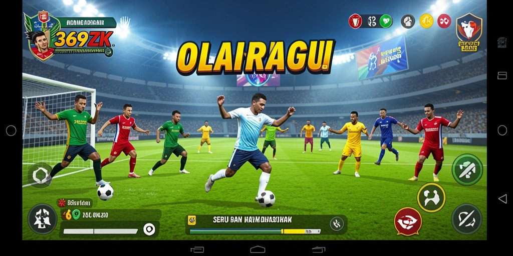 Tampilan gameplay mengasyikkan dalam 369ZK yang penuh aksi olahraga.