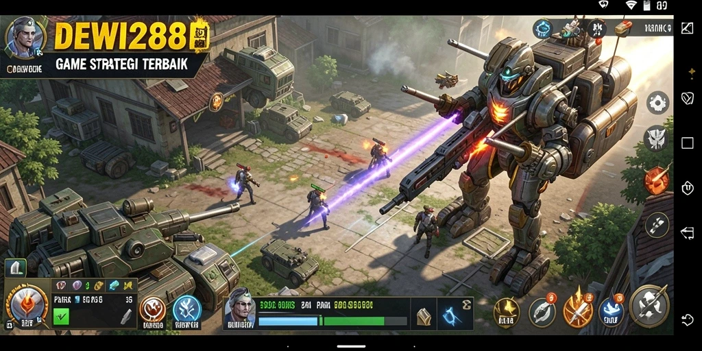 Tampilan gameplay strategis menegangkan dalam DEWI288 yang menarik.