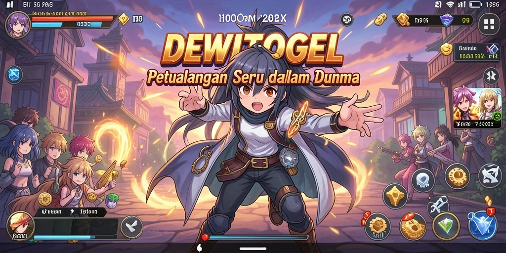 Screenshot gameplay <strong>DEWITOGEL</strong> menampilkan pertarungan epik karakter Anime.