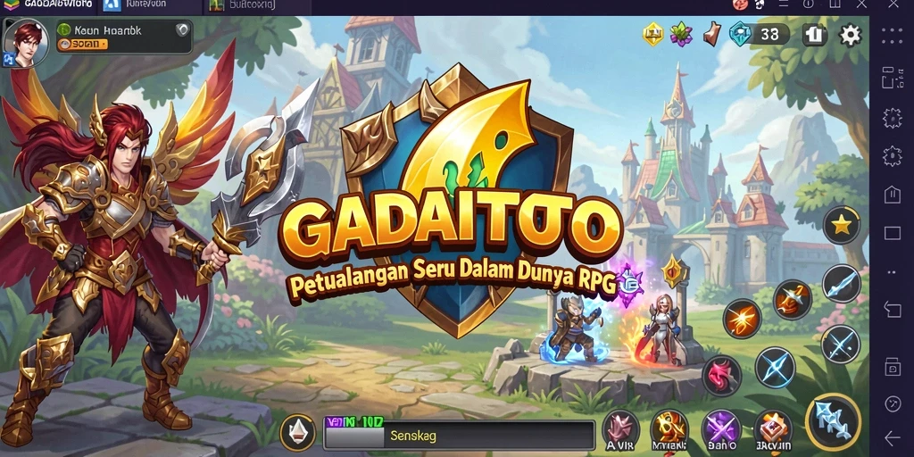 Tampilan gameplay GADAITOTO yang seru dan menarik dalam petualangan RPG.
