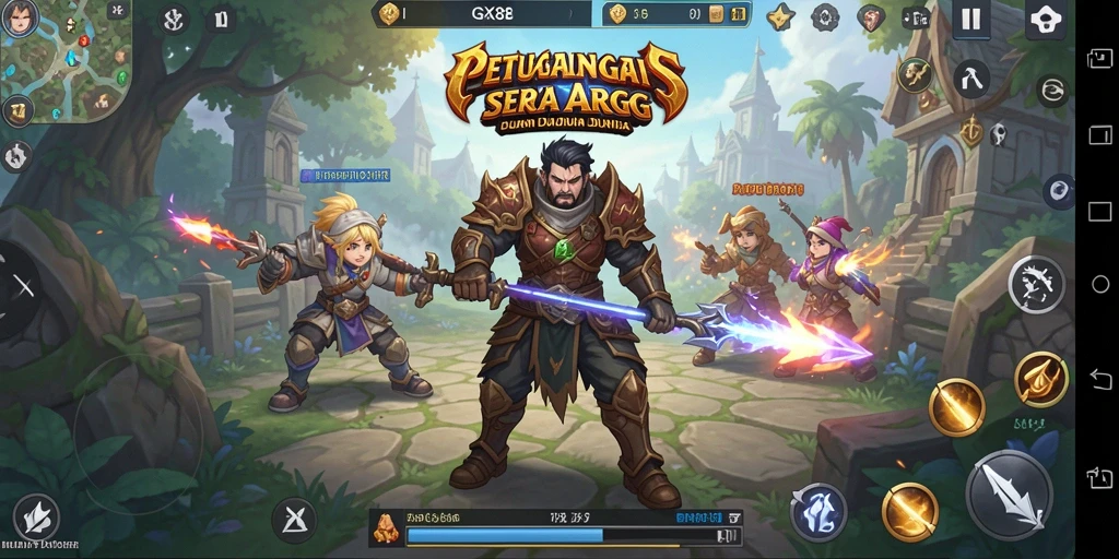 Screenshot gameplay GX88 menampilkan aksi seru dalam pertarungan ARPG.