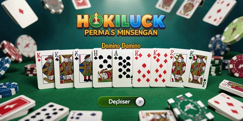 Tampilan gameplay seru dalam HOKILUCK dengan aksi domino yang menegangkan.