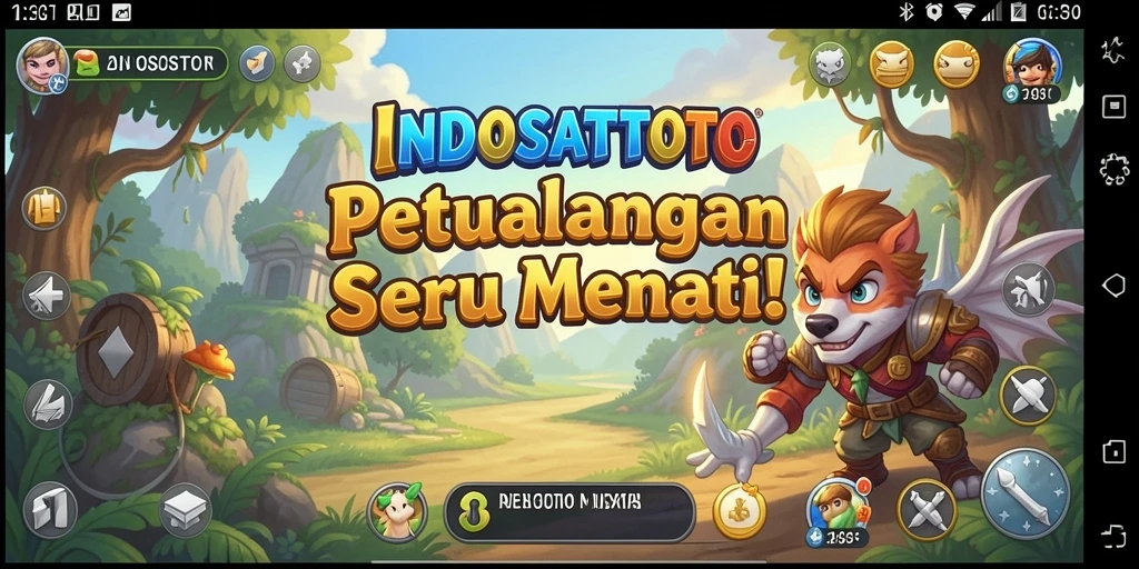 Tangkapan layar dari gameplay petualangan yang seru di INDOSATTOTO.