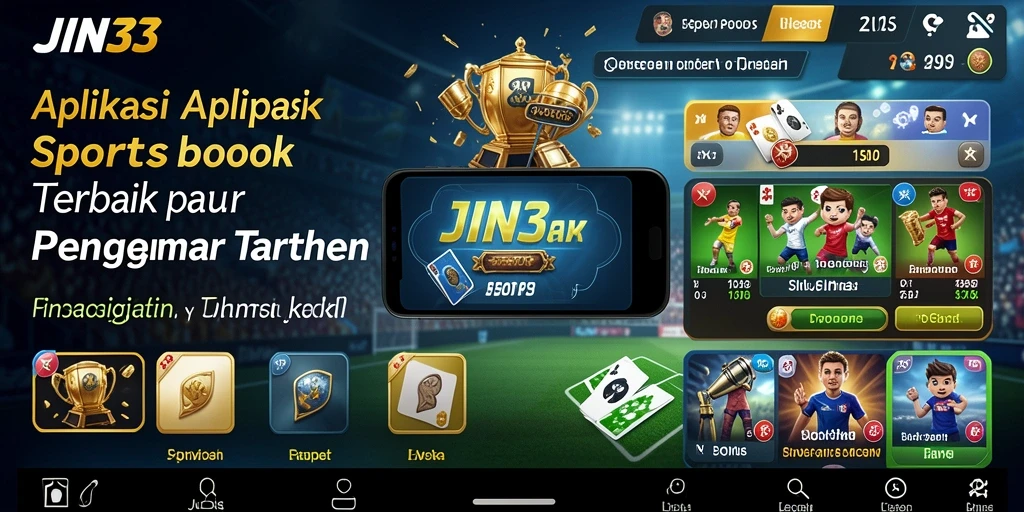 Tampilan antarmuka JIN33 saat pengguna memasang taruhan olahraga.