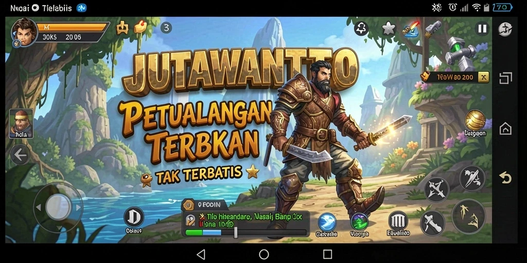 Tampilan gameplay JUTAWANTOTO yang menarik dengan dunia terbuka.