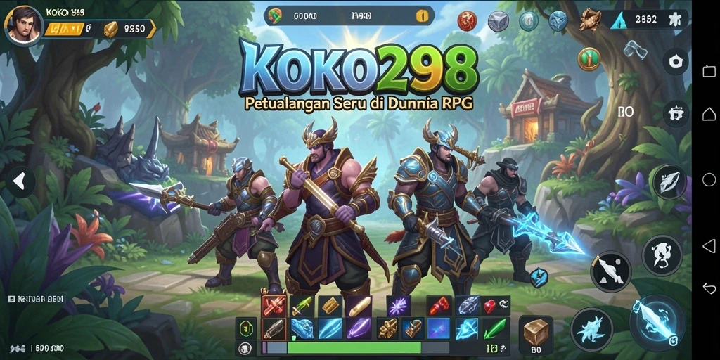 Tampilan gameplay seru di KOKO288 dengan aksi RPG yang mendebarkan.
