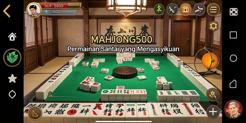 Tampilan gameplay yang menarik dari MAHJONG500.