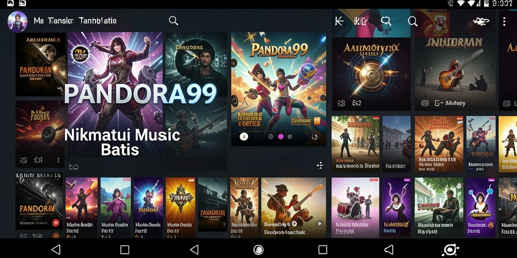 Tampilan antarmuka PANDORA99 yang menarik dengan fitur interaktif.