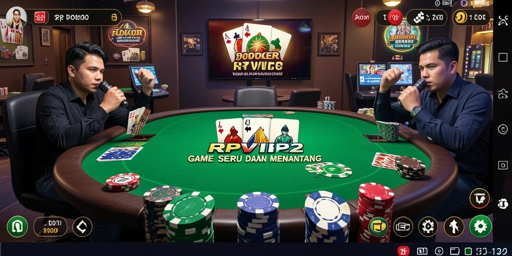 Tampilan gameplay Poker yang mendebarkan di RPVIP2.