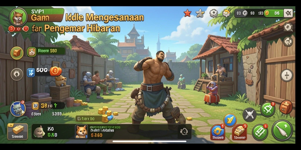 Screenshot gameplay SVIP1 menampilkan mekanisme idle yang menarik.