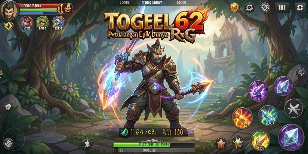 Tangkapan layar gameplay TOGEL62 menunjukkan pertempuran mendebarkan di dunia RPG.